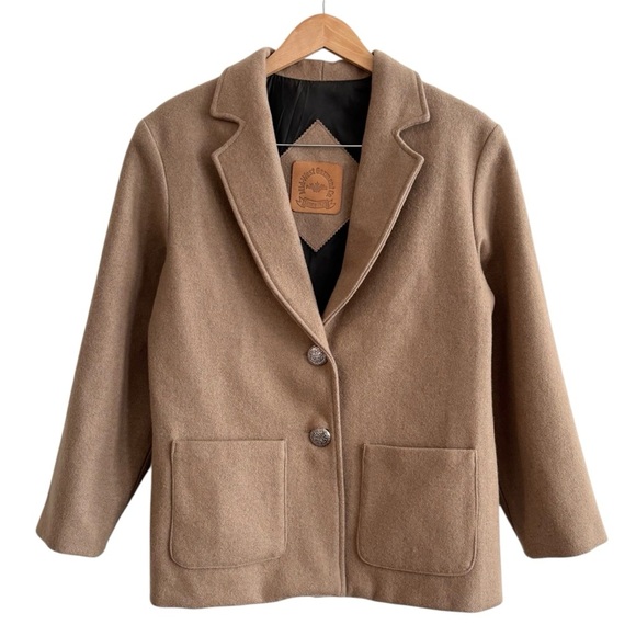 Vintage Jackets & Blazers - Vintage Mid-West Garment Co. Wool Tan Coat